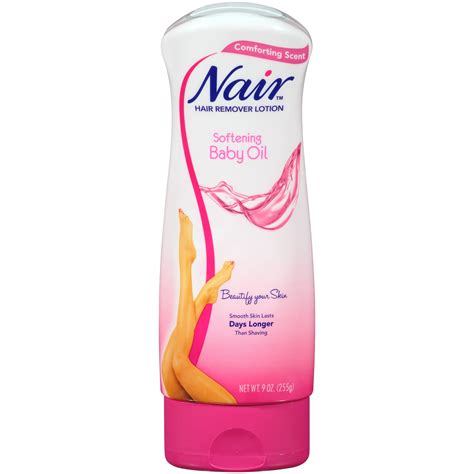 Nair Hair Removal Body Cream with Softening Baby Oil, Leg and Body Hair Remover - Walmart.com