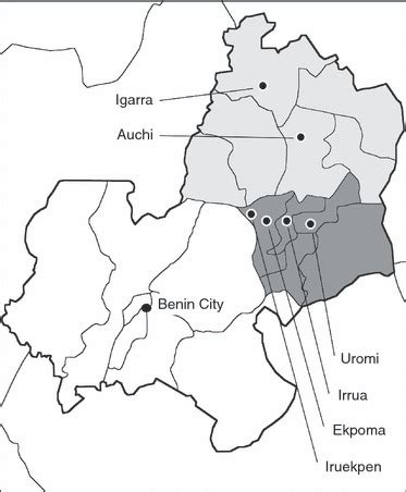 Map of Edo State showing locations of study sites. The Southern,... | Download Scientific Diagram