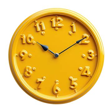 Wall Clock Yellow Color Element For Decoration, Clock, Time, Watch PNG Transparent Image and ...