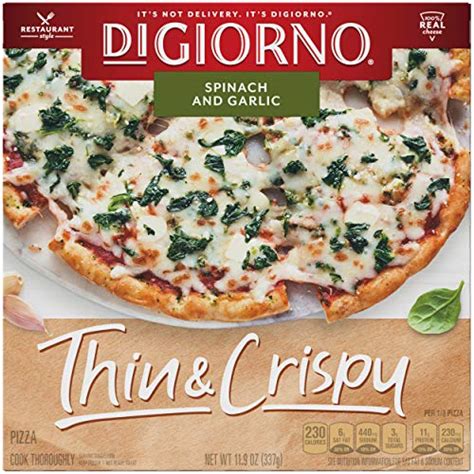 Reviews for DIGIORNO Thin & Crispy Spinach and Garlic Frozen Pizza ...