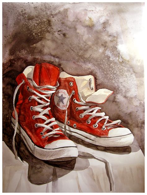 Sneaker Painting at PaintingValley.com | Explore collection of Sneaker ...