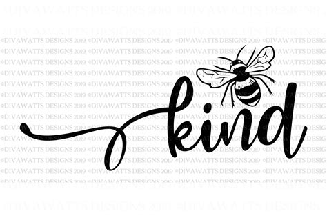 SVG Bee Kind Cutting File Always Be Kind Honey Bee | Etsy