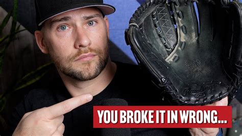 How to Break in a Baseball Glove According to Position - YouTube