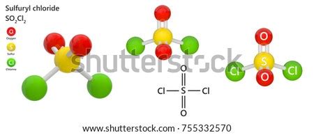 Sulfuryl Chloride Formula So2cl2 Cl2o2s Colorless Stock Illustration 755332570 - Shutterstock