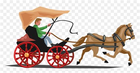 Horse And Buggy Carriage - Horse Cart Clipart Png, Transparent Png - vhv