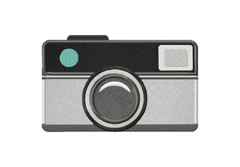 Instamatic Camera Includes Both Applique and Stitched – Daily Embroidery