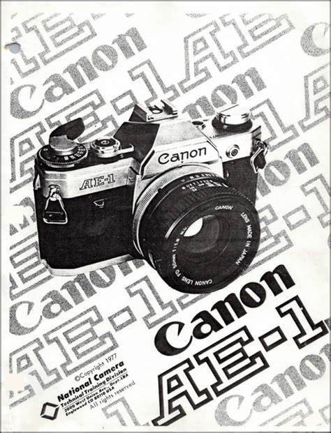 Product Details | Canon AE-1 Service Guide | Canon | Service Manuals ...