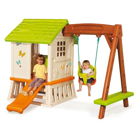 Smoby playhouse with swing - Playhouses and slides - Photopoint