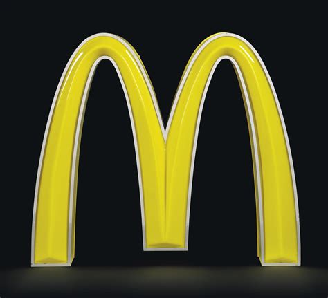 A MCDONALD'S GOLDEN ARCHES ILLUMINATED SIGN , LATE 20TH CENTURY ...