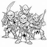 Premium Photo  Simple goblins coloring Page sketch template