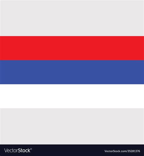 Republika srpska flag Royalty Free Vector Image