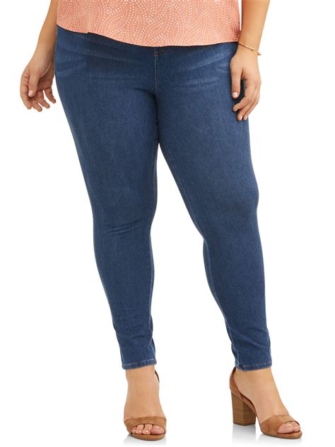 Terra & Sky Women's Plus Size Full Length Super Soft Jegging – BrickSeek