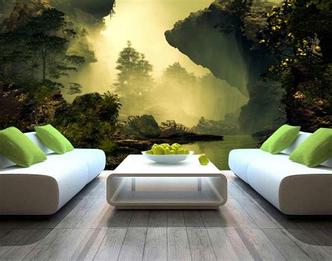 Sunset in the Forest 3D Custom wall murals / wallpapers – DCWM000794 - Decor City