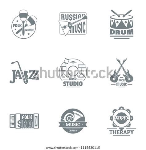 Chime Logo Set Simple Set 9 Stock Vector (Royalty Free) 1115530115