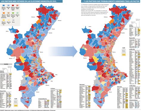 Mapa Comunidad Valenciana Pueblos | Mapa