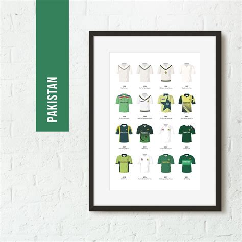 Pakistan Classic Kits Cricket Team Poster Print Gift for Him - Etsy UK