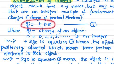 Quantization of Charge # Lecture 3 - YouTube