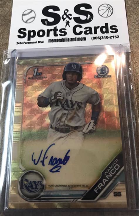 2019 Bowman Chrome Wander Franco Superfractor Autograph Found