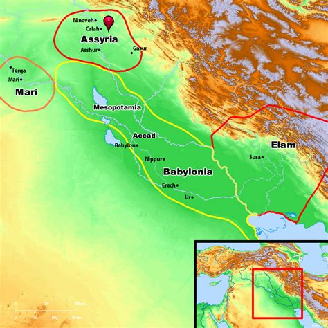 Bible Map: Assyria