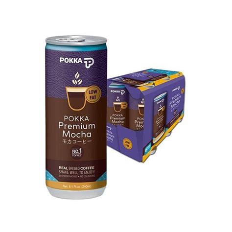 Pokka Premium Mocha Coffee (6 x 240ml) | Shopee Singapore