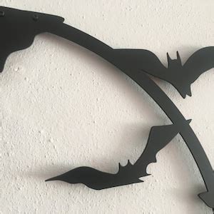 Bat Metal Wall Art, Flying Bats Metal Wall Decor, Halloween Home Decor ...