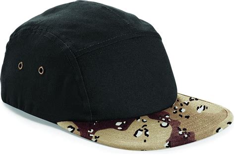 Beechfield Camouflage 5 Panel Baseball Cap (One Size) (Black/Jungle Camo) at Amazon Men’s ...