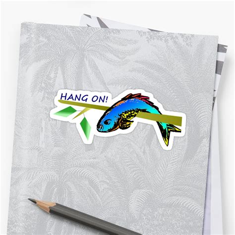 "Fish Climbing Tree" Stickers by tandoor | Redbubble