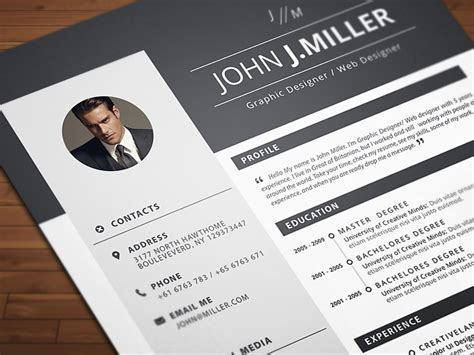 Free Microsoft Word Format CV Resume Template in Minimal Style ...