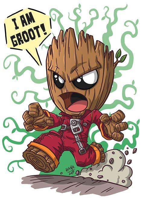 Angry Groot & Dancing Groot on Behance