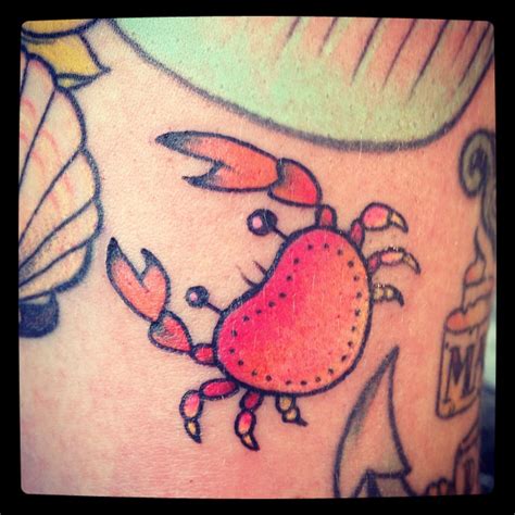 Mermaid tattoo, Cute tattoos, Crab tattoo