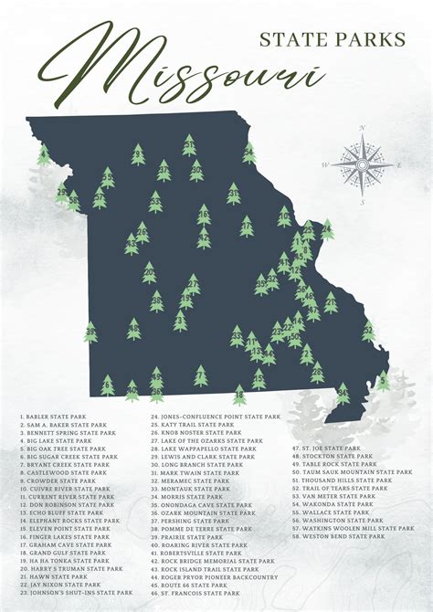 Our Missouri State Park Map of 58 Astonishing Sites