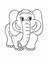 Baby Elephant Coloring Pages Page Fantastic Cute  sketch template