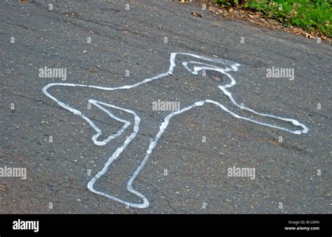 Dead Body Outline Chalk