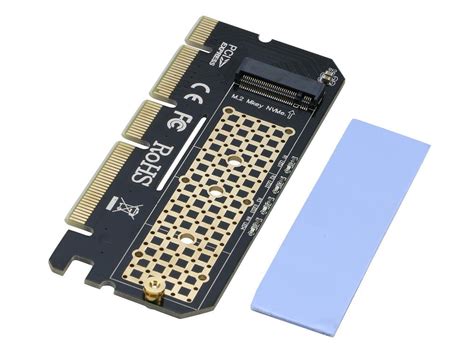 NVMe PCIe Adapter Card, RIITOP PCIe M.2 SSD NVMe AHCI to PCIe Gen 3.0 x4 x8 x16 Full Speed ...