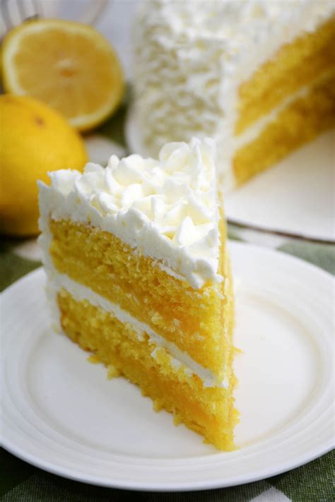 Lemon Cake with lemon Filling - CheekyKitchen