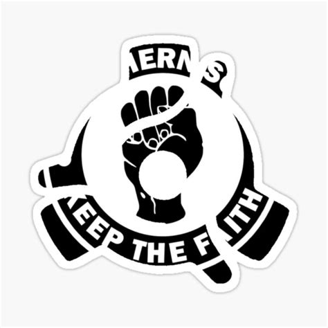 "Keep The Faith." Sticker by RevolverArt | Redbubble