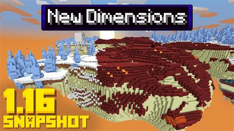 They just added New Dimensions to Minecraft (1.16 Snapshot Update ...