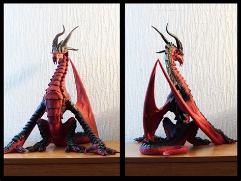 Red Dragon Sculpture 02 by DavidJamesArmsby on DeviantArt