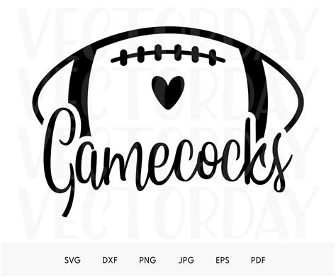 Gamecocks Football Svg Gamecocks Mascot Svg Team Mascot Svg - Etsy