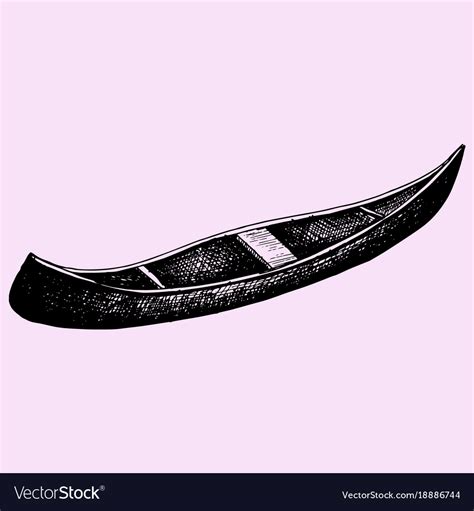 Canoe Royalty Free Vector Image - VectorStock