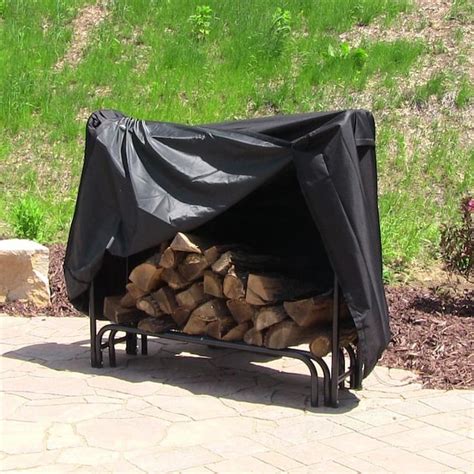 Sunnydaze Decor Firewood Log Rack Cover with Ventilation Window Only- Outdoor Waterproof Heavy ...