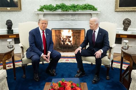 Joe Biden to Donald Trump at White House Meeting: 'Welcome Back' - Newsweek