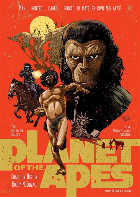 Planet of the Apes by Marcos Caldas Silva - Home of the Alternative Movie Poster -AMP-