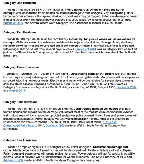 What each hurricane category means - Poynter