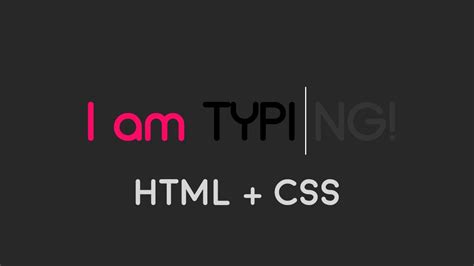 Text Typing Animation Using CSS - Pure CSS Tutorial |Web Tutorials - YouTube