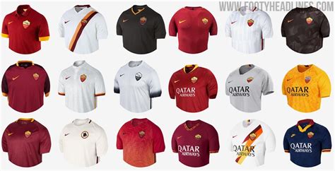 Full Nike AS Roma Kit History - End After 7 Seasons & 22 Kits - Footy Headlines