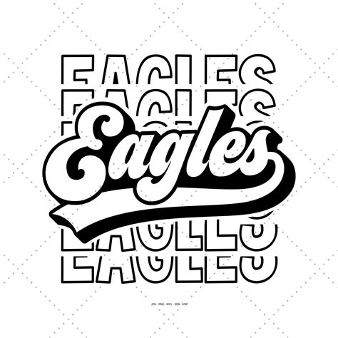 Eagles Tee Svg Eagles Svg Eagles Shirt Svg School Spirit - Etsy