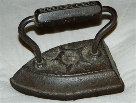 Vintage Old Cast Ironiron. A Nice & Heavy Rustic Iron. to Use to Heat ...