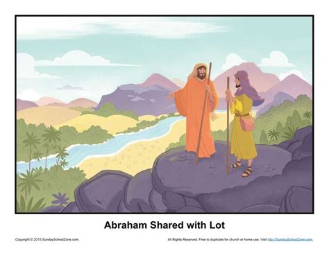 Abraham Shared With Lot Story Illustration | Abraham and lot ...