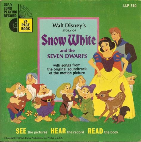 Filmic Light - Snow White Archive: 1966 US 'Snow White' Read-Along ...